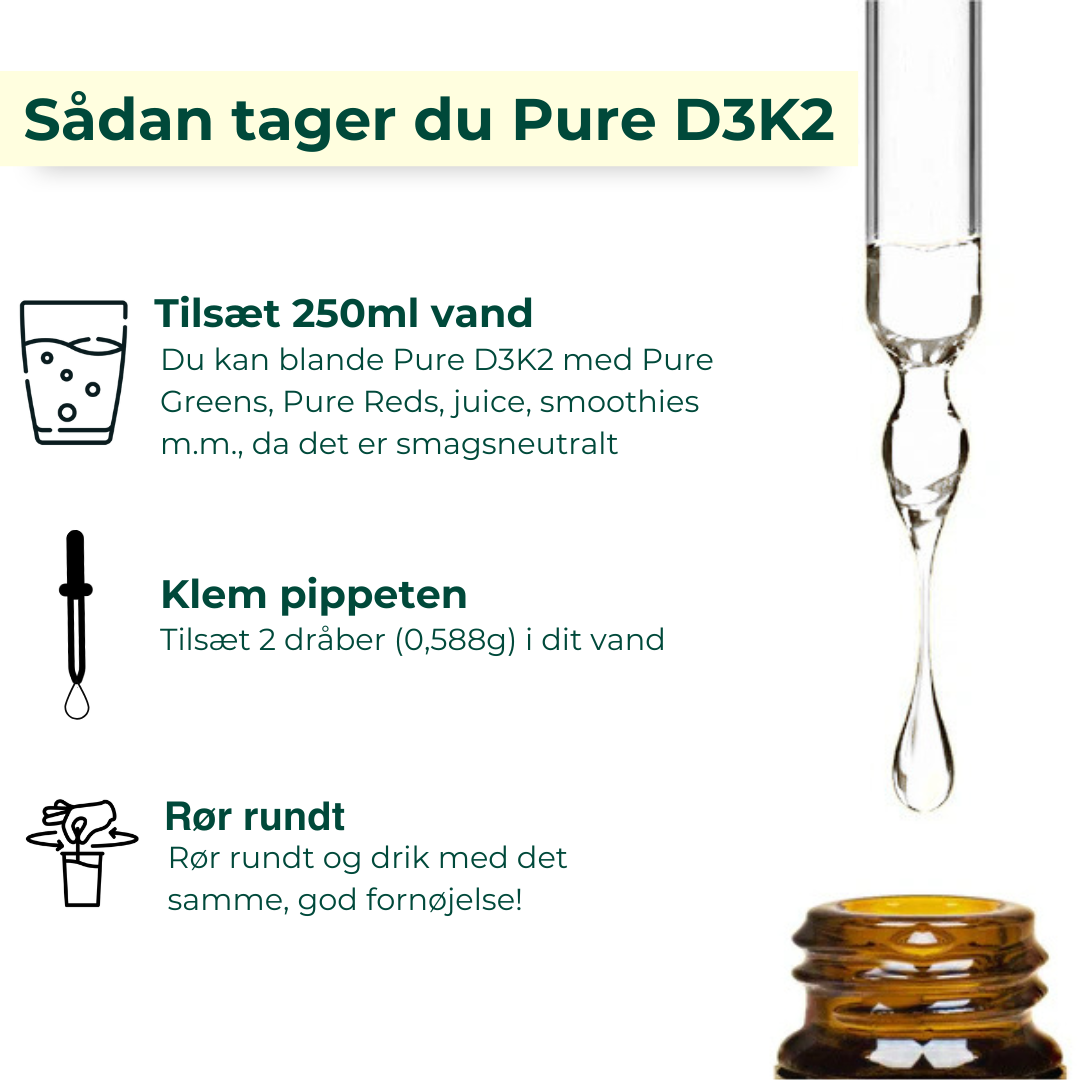 Pure D3K2 - 365 Portioner