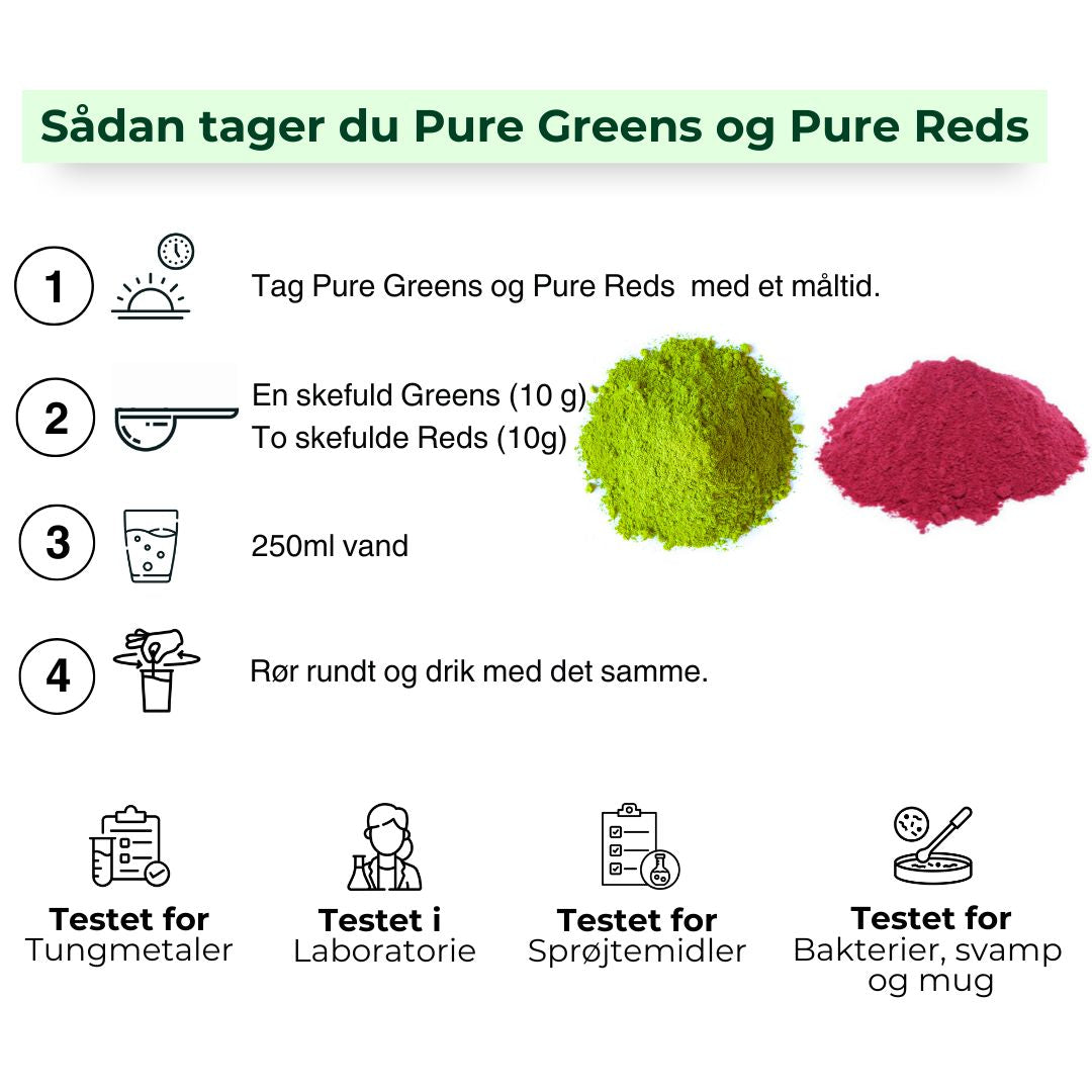 Pure Greens + Pure Reds